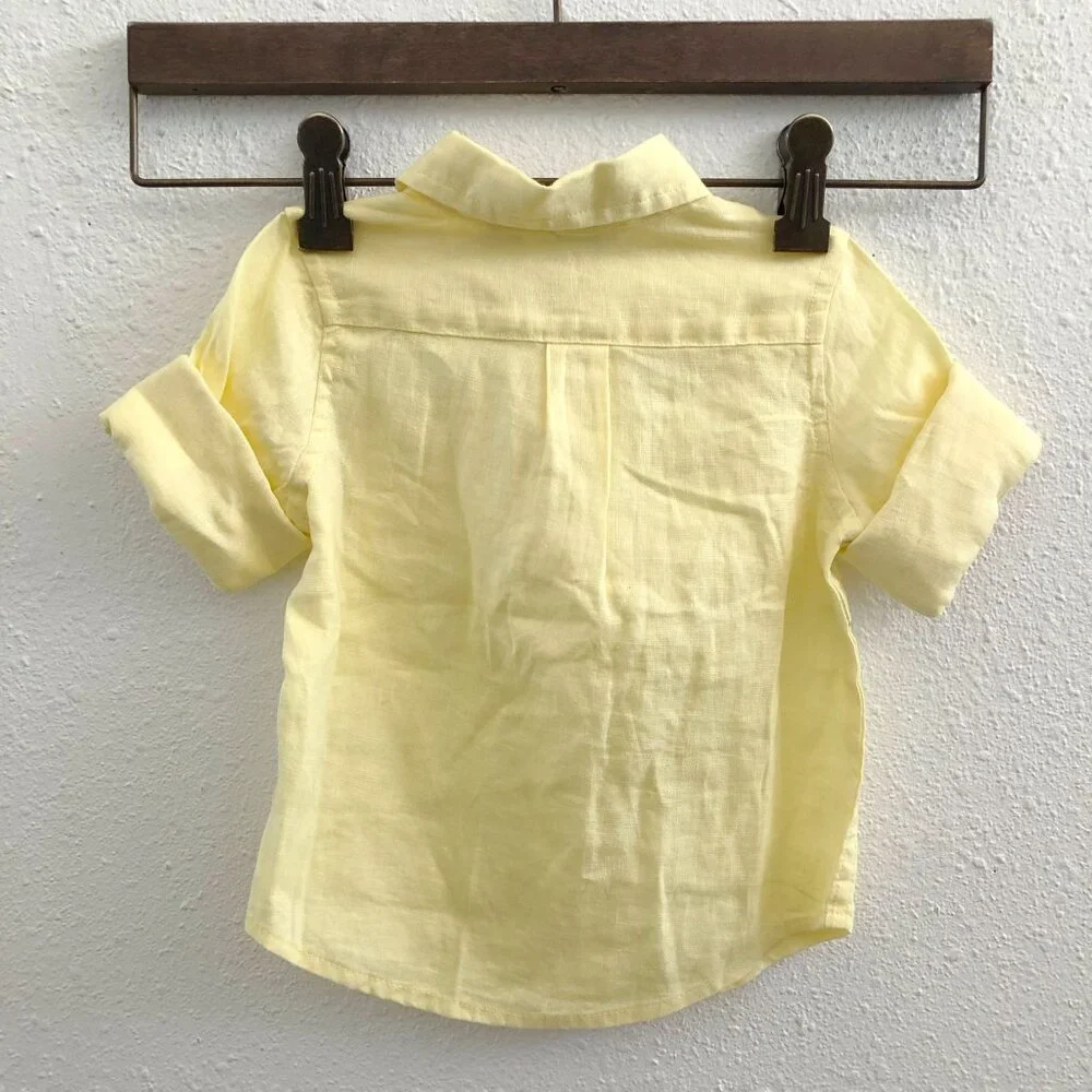 NWT JANIE &‎ JACK The 100% Linen Shirt Size 12/18 Months